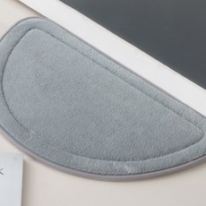 Buy Beam 記憶海綿半月形地墊, 灰色的