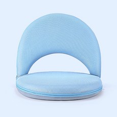 스마트킹카 5단 조절 접이식 등받이 쿠션 좌식의자, 블루, 1개
