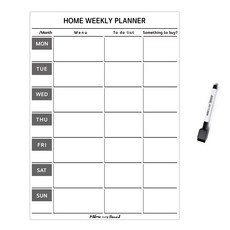 MEMORANG BOARD RANG 蜘蛛備忘錄板 家庭週計畫 白色