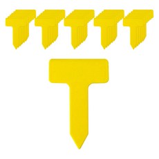 원예용 T자 식물이름표 2.5cm 사각 노랑 100p, 1개