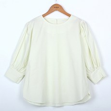 BBAEBBAE 女款抓皺泡泡袖七分袖上衣