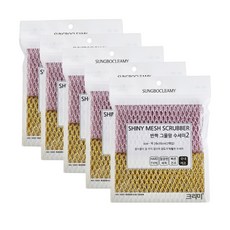 CLEAMY 閃亮網狀菜瓜布組, 5套, 2入