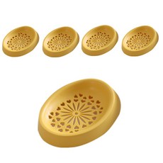 홈데코 하트 비누홀더, 옐로우, 5개