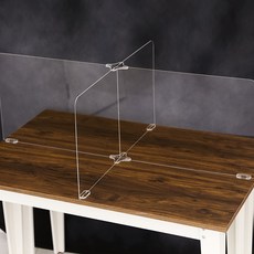 4人用十字型壓克力隔板 1200 x 700 x 500 mm, 透明