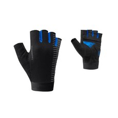 시마노 클래식 젤패딩 자전거 반장갑, 블루, 1개