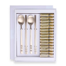 삼미수저 유기 용돈박스 수저선물세트, 완자, 숟가락 2p + 젓가락 2p + 용돈박스 + 돈 비닐 15p, 1개