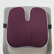 PISEO 托帶式椅用背部腰部靠墊, 勃艮第
