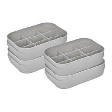씨밀렉스 닛띵 담담 속옷정리함 9칸 + 뚜껑 세트, 그레이, 4개