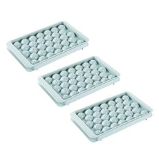 圓球製冰盒 3入, 藍色