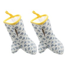 ggoom duboo 厚棉設計廚房手套, 藍色的太陽, 2個