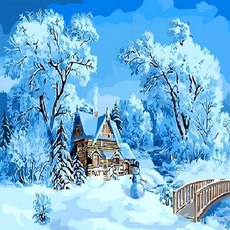 Pipo Painting 傑作畫DIY套組, 冬季小屋