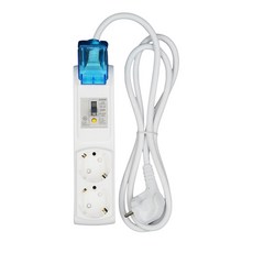 Gs&tap 高功率漏電斷路延長線 2孔 4號 + 安全蓋隨機出貨, 3.5m, 單一顏色, 1套