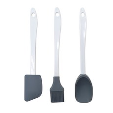 矽膠Mani烹飪工具3件組, 灰色, 1套