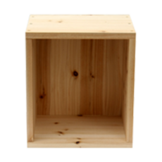 單格雪松木收納櫃, 混合顏色