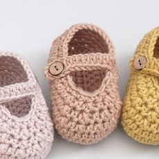 슬로우모먼츠 메리제인 덧신 뜨개질 DIY 세트, 1세트, 베이지