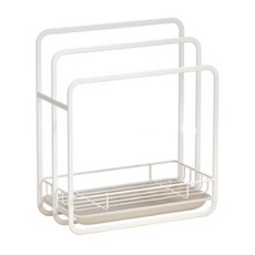 3層廚房置物架, 白色的