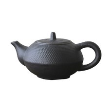 黑色壓花茶碗, 單色, 200毫升