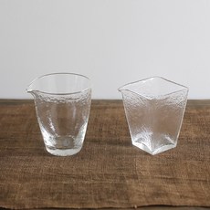 지글 유리 숙우 원형 210ml + 사각 170ml 세트, 1개