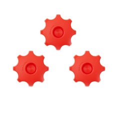 緊密碳酸飲料防漏氣瓶蓋, 紅色, 3個