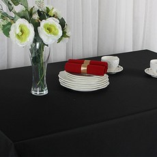 方形防水UV桌布, 黑色, 200 x 145cm