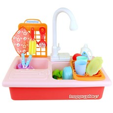 happy play Real Sink Play, 粉色的