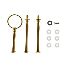 藤材 3 層板托盤支架底座桿套組 C 型, 1組