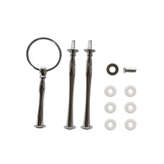 藤編餐具3層盤子托盤架用底座桿組 H型, 1組