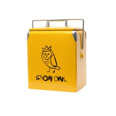 snow owl 復古保溫冰箱 貓頭鷹, 金黃色