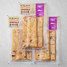 고래사어묵 문어사각어묵, 3개, 130g
