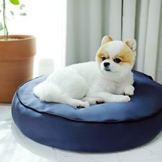 affetto 寵物圓形靠墊, 深藍色