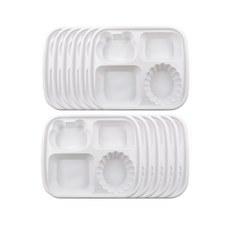 兒童餐盤 12入, 單色, 單品