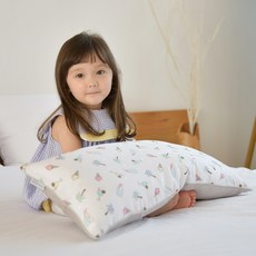 ahtty blanc 孩童印花寬枕頭+枕頭套 2入, 棕櫚樹