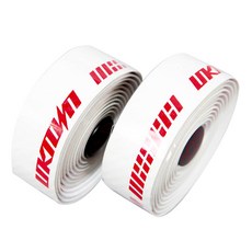 UNKNOWN Infinity 車手帶 2入 + 車手帶尾塞 2入 + 收尾膠帶 2入 套組 21.6cm, WHITE + RED, 1套