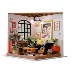 Robotime 客廳微型DIY房子套餐, 1套