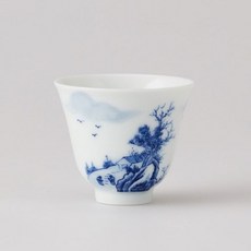 慶德鎭青花一村茶杯, 混色, 1個