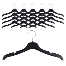 女用襯衫衣架 K1, 黑色, 20個