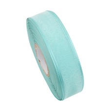 Pojangnet 珠光歐根紗緞帶 15mm, 薄荷綠, 45m
