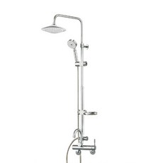 올리비아 3단 높이조절 해바라기 샤워기 샤워욕조형 화이트, 1개