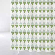 浴簾 sc32 1800*1880mm+塑膠掛鉤 12入+掛桿 白色組合, 1套