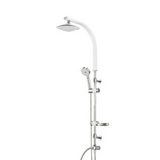 OLIVIA 3段式可調淋浴蓮蓬頭 白色, 1組