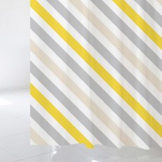 浴簾 SC83 1520*1880mm+不鏽鋼掛鉤 12入+白色窗簾桿組合, 1套