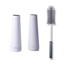 필레우스 살균 텀블러 인솔로 A 2p + 세척솔 세트, GLACIER WHITE, COTTON GREY, 480ml, 1개