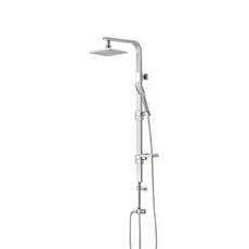 OLIVIA Square Sunflower Shower Bar 可拆卸銀色, 1組