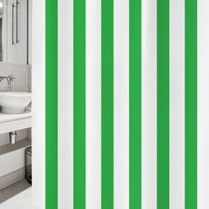 設計浴簾 1880*1880mm SC90+不鏽鋼掛鉤 12入+窗簾桿 白色, 1套