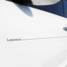 韓國 caiMaN 現代寬版車門防撞條 50cm 4入 + 40cm 4入 套組, 1套, 白色(黑色字樣)
