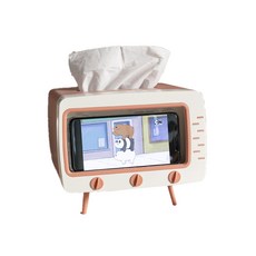 時下流行智慧型手機支架面紙盒, 粉紅色, 1個