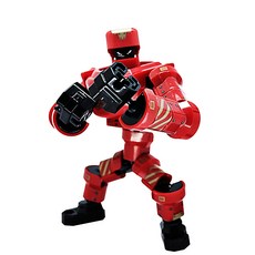 Robo Robo兒童用齒輪組裝式機器人 巨人公仔 G Bevel 紅色, 1個