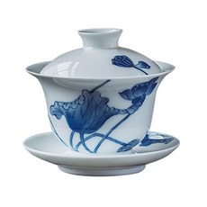 景德鎮蓮花荷葉傳統茶杯, 混色, 1個