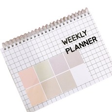 lallayena Weekly Scheduler Weekly Planner ver.5 裝訂72張+前後封面+PP封面, 單色, 1本