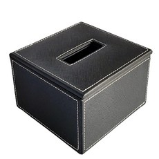餐巾紙盒 小, 黑色, 1個